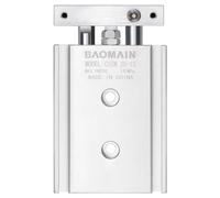 Baomain Compact Alluminio Cilindro Aria CXSM 20-15 Guida Rod Piastra Doppio Rod Guidato Cuscinetto a scorrimento pneumatico imbottito