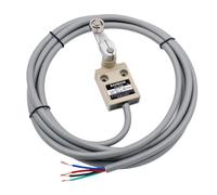 BAOMAIN Interruttore Di Finecorsa Compatto Precablato, Interruttore Di Finecorsa Momentaneo Leva a Rullo Pistone, 5A 380VAC 1NO 1NC, Impermeabile IP67, TZ-3104