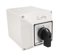 BAOMAIN Interruttore rotativo universale con interruttore principale, alloggiamento esterno, On-Off, 690 V, 63 A, 3 posizioni, 3 fasi, approvazioni CE, IP66, LW28-63/D303.3D
