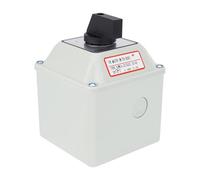 Baomain Interruttore rotativo universale SZW26-20/D202.2D-L con interruttore principale più ampio e superiore, scatola esterna 660 V 20 A, 3 posizioni, 2 fasi (8 x 8 x 12,3 cm)