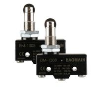 Baomain Micro interruttore TM-1308 Parallelo Roller Plunger Momentary AC 380V 15A Morsetti a vite