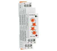 Baomain Relè temporizzatore multifunzione, 5A 6 funzioni 0,05s~100h, montaggio su guida DIN Relè temporizzatore TBT7-DN