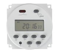 Baomain Timer digitale LCD programmabile CN101C Ingresso 12V Uscita 12V DC/AC 16A SPST Supporto 17 volte Giornaliero Settimanale Programma Interruttore Relè Tempo