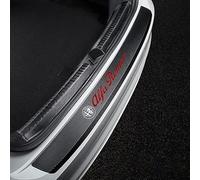 BAONITOU Protezione Paraurti Posteriore Auto per Alfa Romeo Stelvio 2017-2021 2022, Protettore del Bagagliaio Striscia per Bagagliaio, Battitacco Scratch Guard in Fibra di Carbonio Nero