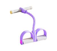 Baoqifong Banda di Resistenza con Pedale,Strap a 6 Tubi per Trazioni | Attrezzo per Allenamento della e Fisioterapia | per Palestra, Casa, Ufficio, Esercizi di Potenziamento Muscolare