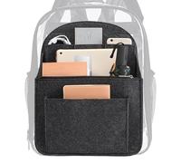 Baoqifong Organizer Per Zaino In Feltro, Inserto Organizer Per Zaino, Zaino Organizzatore Organizer, Divisore Per Borse Piccole Per Borsa, Organizer Per Borse Grandi Ad Alta Capacità, Grigio scuro