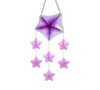 Baoqifong Scacciapensieri - Decorazione esterna in dipinto | Stelle marine e tartaruga Decorazione da giardino per il giardino come regalo per l'inaugurazione della casa, compleanno donne e