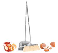 Baoqifong Scopa con | Con Manico Lungo - Pulizia In Acciaio Per Cucina Soggiorno Camera Bagno Ufficio Garage