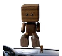 Baoqifong Uomo Di Legno Dondolante Cruscotto,Diffusore di Profumo per Auto Omino Scuotente - Auto Decorazioni Interni per Donne e Uomini