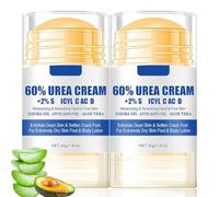 Baorder 2 pezzi crema per piedi al 60%, riparazione intensiva della pelle secca screpolata, per mani, talloni, gomiti e ginocchia, ammorbidisce e nutre la cura dei piedi per donne e uomini