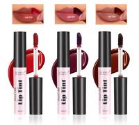 Baorder 3 colori Peel Off Lip Stain Set,Tattoo Magic Color Matte Nude Lip Gloss Lip Tint,lunga durata impermeabile Peel Off Lip Liner,antiaderente tazza liquido rossetto Lip Stain per le donne ragazze