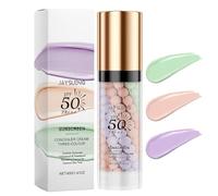 Baorder 3 in 1 Primer correttore del colore per il trucco, primer per il viso prima del trucco, crema solare isolante SPF 50 P siero viso idratante e correttore del tono della pelle, primer corre