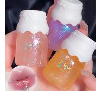 Baorder 3 Pz Shimmer Lip Gloss Set, Idratante Lip Glow Oil Clear Glossy Lip gloss Lip Lacquer per le donne