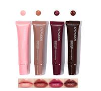 Baorder 4 colori set di lucidalabbra idratanti,olio glitterato per labbra gonfie,marmellata di labbra con finitura in vetro ad alta brillantezza,Plumping lip gloss glitter,Voluminous Lip Butter Balm