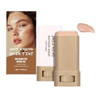 Baorder Foundation Face Stick Beauty Balm Serum Boosted Skin Tint, Portable Solid Moisturizing Serum Contour for Women, Natural Finish(05)