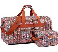 BAOSHA Borsa da viaggio da donna multicolore - Borsa da viaggio - Borsa sportiva da donna - Sacco a pelo con borsa da bagno HB-21, Hs Printings, 54 x 28 x 26 cm, Travel Duffel