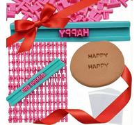 BAOSROY Timbro per Biscotti e Alfabeto, Stampi e Fondenti Cookie Cutter