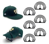 Baoswi - Piegatori per Cappello, Confezione da 6, Fascia Curva, Non Richiede Vapore, Comodo Design per Cappello con Doppia Opzione per Bill Bender (Nero)