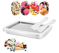 Baotkere Macchina per la preparazione di yogurt congelato per sorbetto gelato, padella a rullo Sweet Spot, piatto freddo istantaneo con 2 raschietti