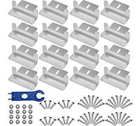 Baotkere Supporti Z per montaggio a pannello solare, kit anticorrosione con dadi e bulloni, chiavi connettore, camper camper, rimorchi, barche, yacht, pareti