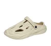 Baotou Scarpe Uomini s Estate all Aperto soffice Suola Pantofole Antiscivolo Suola Spessa Resistente all Usura Sandali da Spiaggia Casual (Beige,44)