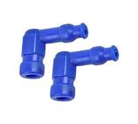 BaotyJie 2 Pezzi Cappuccio Della Candela Pipa di Accensione Universale Copertura Protettiva Connettore per in Silicone Ad Angolo di 90 Gradi Adatto per M, Blu