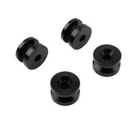 BaotyJie 4 Pezzi Trunk Bracket Bushing Pad Anello Distanziale Supporto Alluminio Leggero Elevata Resistenza Adatti a Montaggio Cofanetto Conservazione Bag, Nero