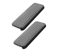 BaotyJie Cuscino per gomito da scrivania, imbottitura per poggiagomiti, supporto ergonomico in memory foam per braccioli, cuscino per bordo scrivania, per, Pu Grigio 2 Pezzi