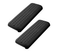 BaotyJie Cuscino per gomito da scrivania, imbottitura per poggiagomiti, supporto ergonomico in memory foam per braccioli, cuscino per bordo scrivania, per, Panno Nero 2 Pezzi
