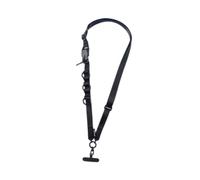 BaotyJie Laccetto per telefono con fibbia decorativa, sgancio rapido, cinturino versatile regolabile con fibbia, cinturino alla moda per telefono, Nero