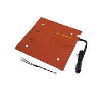 BaotyJie Piastra riscaldante per stampante 3D, tappetino riscaldato in silicone con fori, accessori per stampante 3D, supporto adesivo, letto riscaldato per