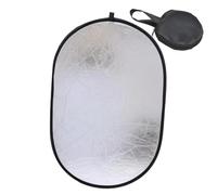 BaotyJie Riflettore di Luce Pieghevole Pieghevole Compatto Leggero, Professionale con Custodia Riflettore Fotografico da Viaggio 2 in 1, Bianco