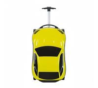 BaotyJie Valigia per Bambini Valigia Trolley Cavalcabile Bambini con Maniglia Robusta E Struttura Resistente PC Design Accattivante Adatta a Viaggi E Spostamenti in Treno, Giallo