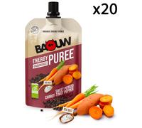 Baouw - Set da 20 puree energetiche - Pack Purées Patate Douce Carotte Poivre Timut (x20)