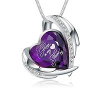 BAOWIQI Collana con ciondolo a forma di urna a forma di cuore di cristallo, da donna, con ciondolo a forma di medaglione commemorativo per sempre e sempre vicino al mio cuore, Acciaio inossidabile