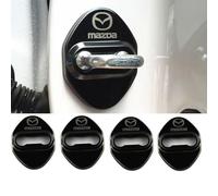 BAOYBS 4 Pezzi Serratura Portiera Auto per Mazda MX 5 2010-2022 2023 2024 2025 NA NB NC ND, Protezione della Serratura Portiera Dell'auto in Acciaio Inossidabile Impermeabile Antiusura,Black