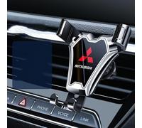 BAOYBS Porta Cellulare Auto per Mitsubishi i-MiEV Attrage Mirage, Presa Aria supproto Telefono Auto Flessibile Regolabile Rilascio con Un clic Antiscivolo Antiurto,Black