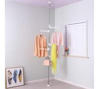 BAOYOUNI - Appendiabiti a 4 ripiani, da pavimento a soffitto, regolabile, in metallo H (68.90-92.50) H (90.55-114.17) Inches Reebok Cardio Motion