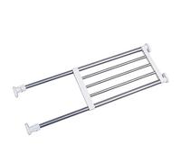 BAOYOUNI Scaffale Telescopico per Armadio Scomparto Regolabile Ripiano Non Richiede Forature, per Camera da Letto, Bagno, Cucina, Armadi, Frigoriferi, Lunghezza Regolabile: 50-80cm