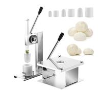Baozi Maker - Macchina manuale per chignon con 3 stampi, macchina semiautomatica per uso domestico e commerciale, 400-500 panini/ora, ideale per panini al vapore e fritti