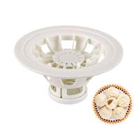 Baozi Maker Machine, 7.1" Macchina Manuale Per Panini Bao, Stampo Per Ravioli, Panini Al Vapore Cinesi Fatti In Casa Per Realizzare Accessori, Bianco
