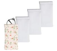 BAOZOON Sublimazione Occhiali da sole Custodia Morbida Spazi In Neoprene Occhiali Da Sole Sacchetto Portatile Trasferimento di Calore Squeeze Occhiali Caso Del Sacchetto, Bianco, One Size, Classico