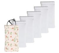 BAOZOON Sublimazione Occhiali da sole Custodia Morbida Spazi In Neoprene Occhiali Da Sole Sacchetto Portatile Trasferimento di Calore Squeeze Occhiali Caso Del Sacchetto, Bianco, One Size, Classico