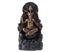 Baphomet Antiquity Occult Backflow Incense Burner Gothic Ornament NUOVO