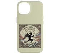 Baphomet Capra Cavalcando una strega scopa scusa devo andare Custodia per iPhone 14