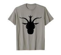 Baphomet Occulto Satanico Demone Pentagramma Satana Capra Lucifero Maglietta