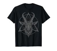 Baphomet Satanista Halloween Metal Head Satanismo Maglietta