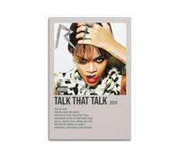 BAPINGM Rihanna - Poster decorativo artistico per stanza, su tela, decorazione artistica da parete per camera da letto, 30 x 45 cm, senza cornice