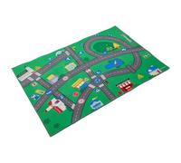 BAPPEGGIO BAMBINE 47x31, 5 pollici City Town Roads Auto Mappeti per gioco morbido Crystal Velvet non Slip Auto Banding Banding Bat Bat per bambini per la camera da letto da letto soggiorno tappeto