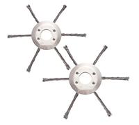 BAPPKON 2 testine per tagliaerba in Filo di Acciaio, Testa per decespugliatore da Giardino, Testina con Filo Annodato, Ricambio Universale per Accessori per Tosaerba (6 Teste)